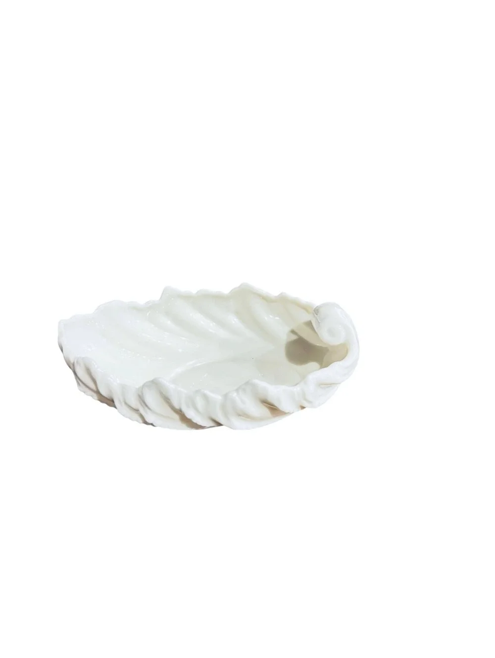 Vintage Lenox Acanthus Leaf Porcelain Candy Dish Mid Century Modern MCM